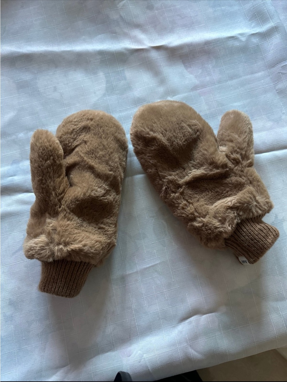 Abercrombie & Fitch Plush Brown Women's Mittens